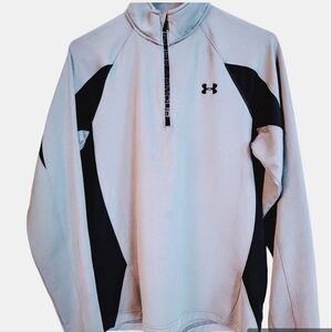 Under Armour Gray 1/4-Zip Pullover Sweater with Moisture-Wicking Cold Gear